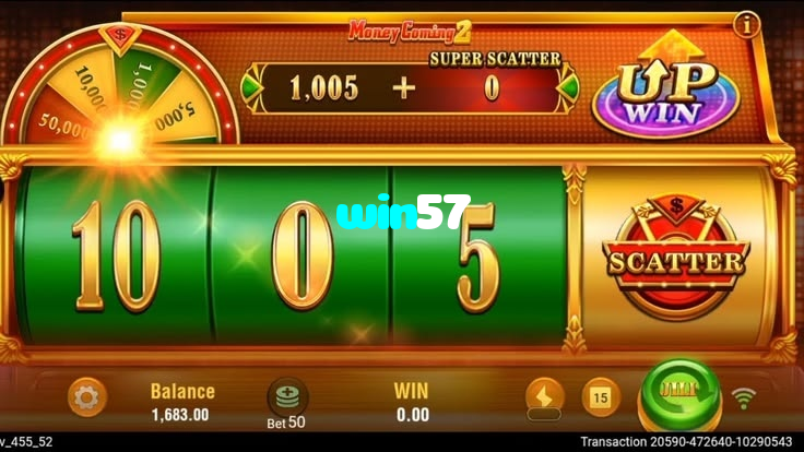 win57 casino presented on mobile device in Pakistan with slots and live games